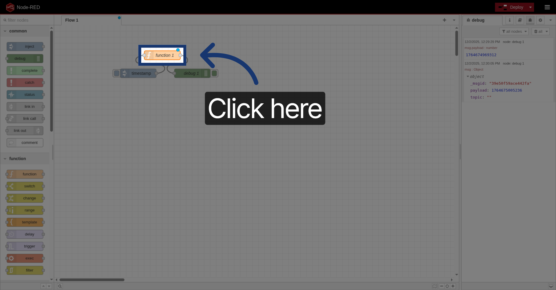 Select Function Node