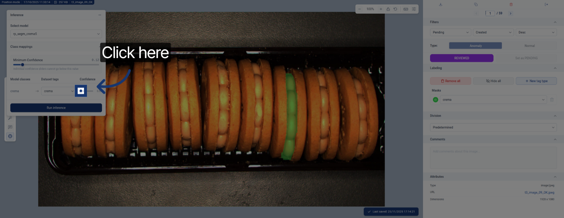 Open Threshold Settings