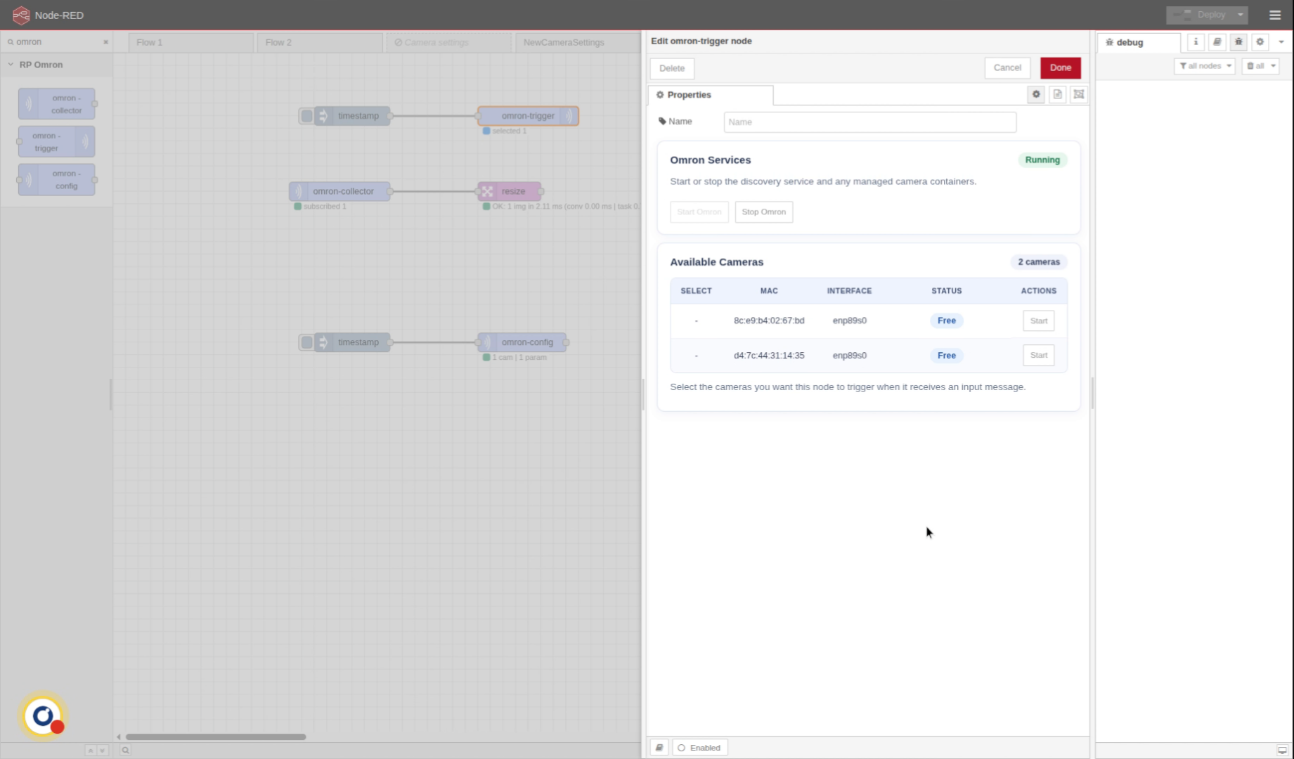 View Connected Cameras