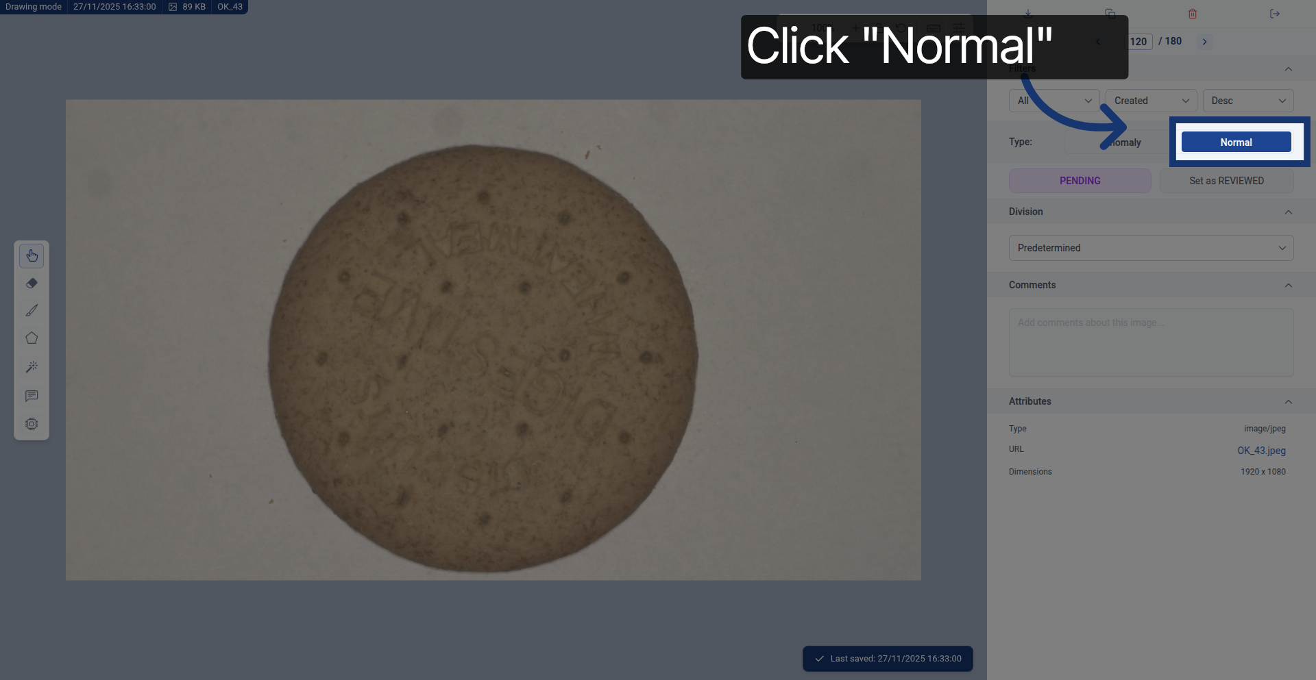 Setting an image as Normal