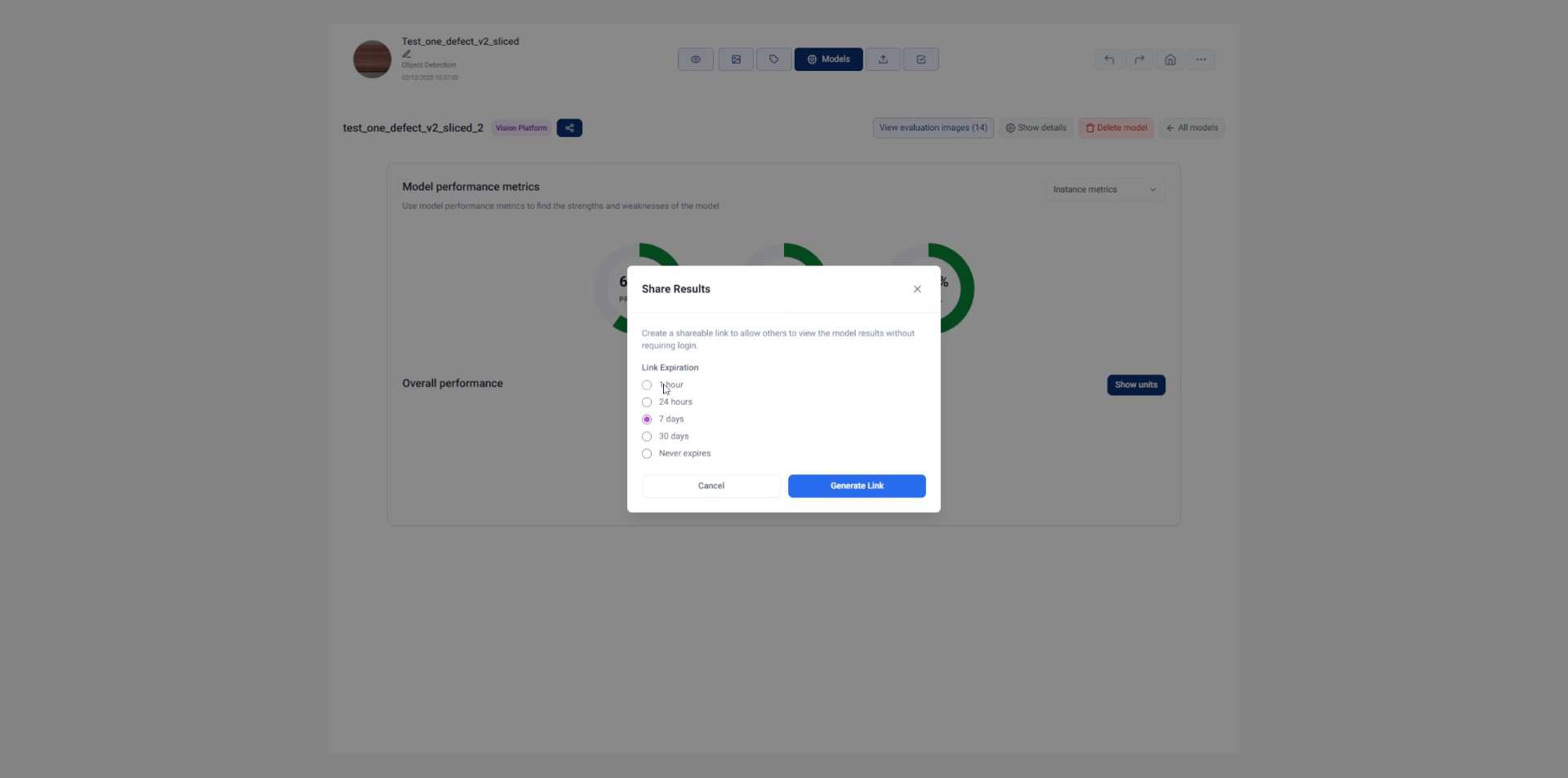 Confirm Expiration Duration