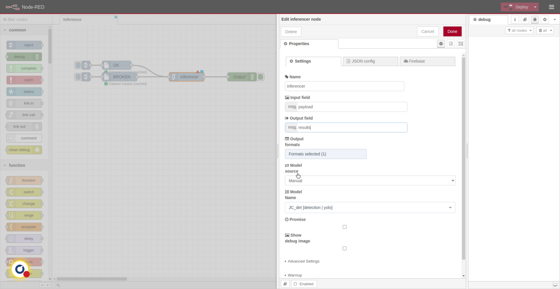 Choose Model Results Option