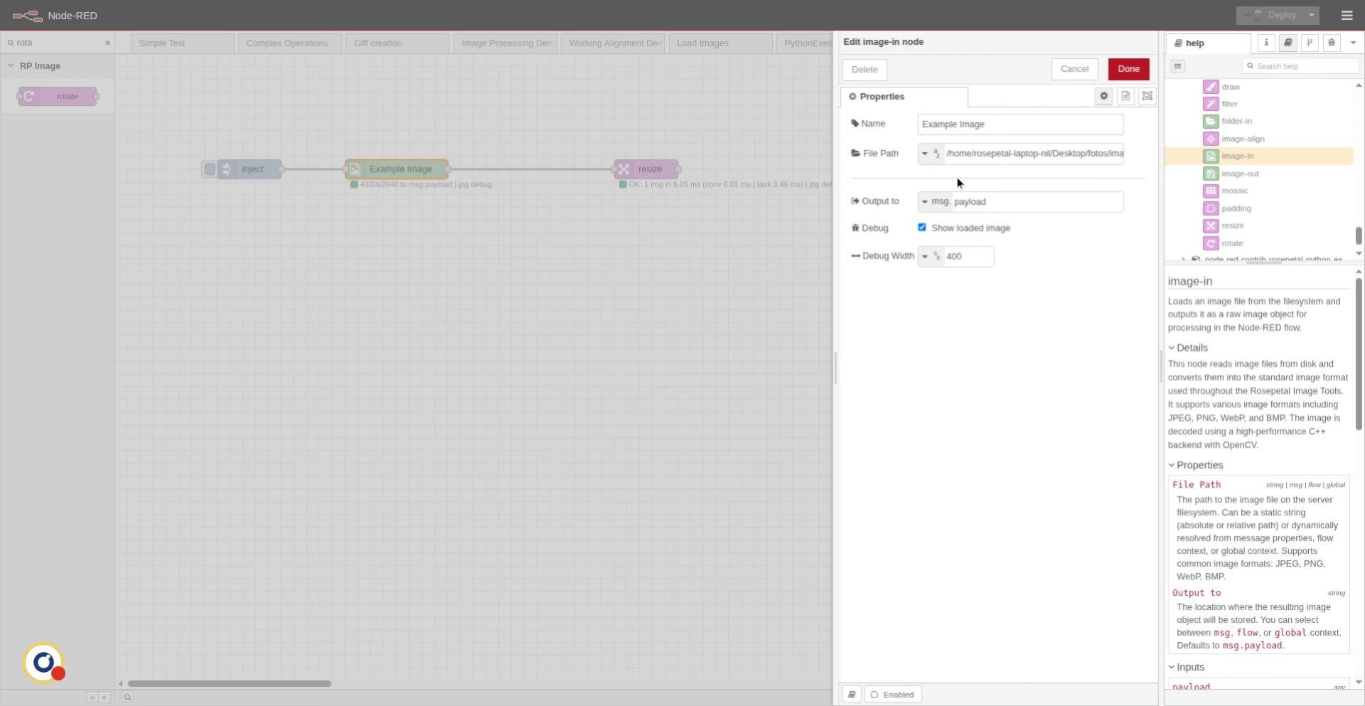 Specify Image File Path