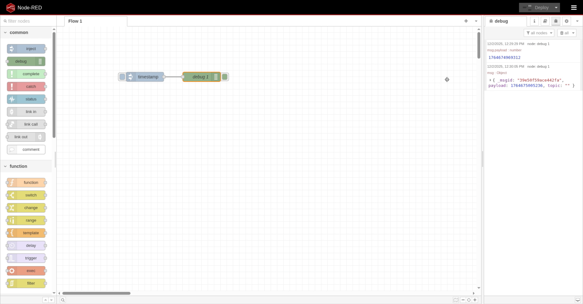 Observe Full Message Output