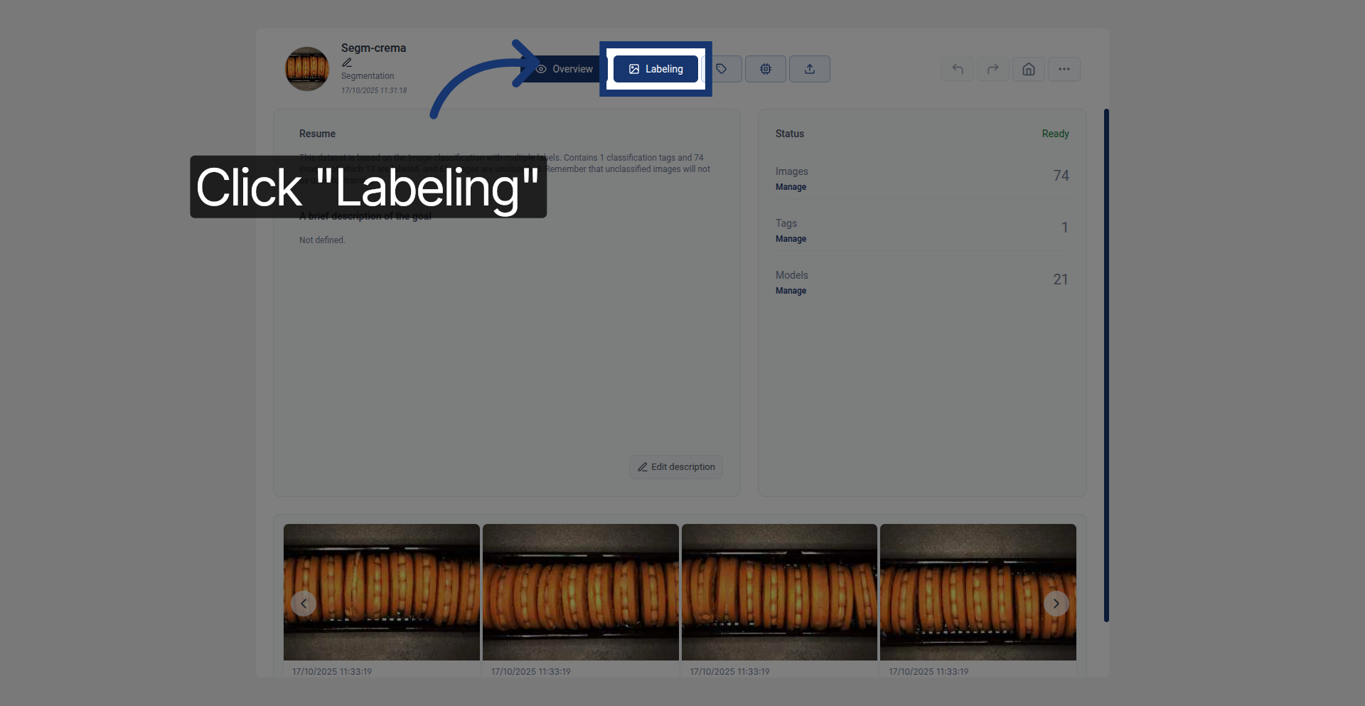 Open Labeling Section