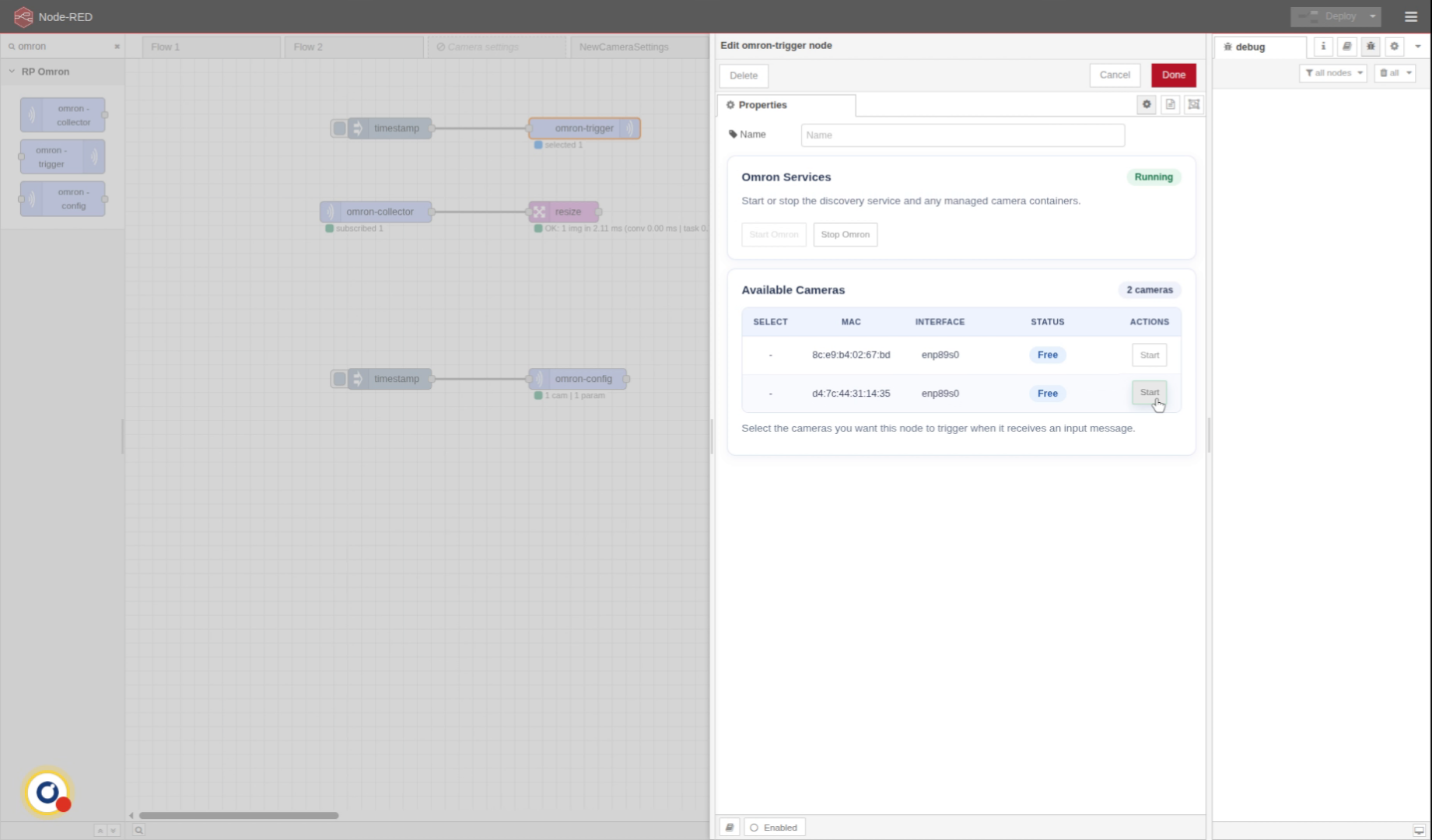 Press Start To Control Camera