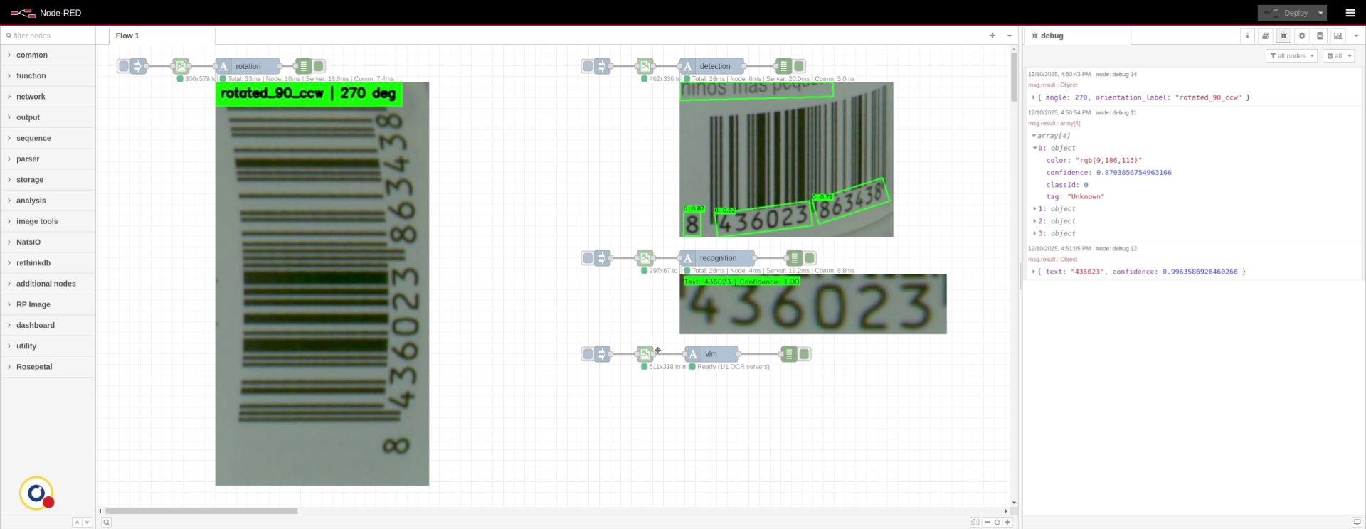 Review Recognized Text Output